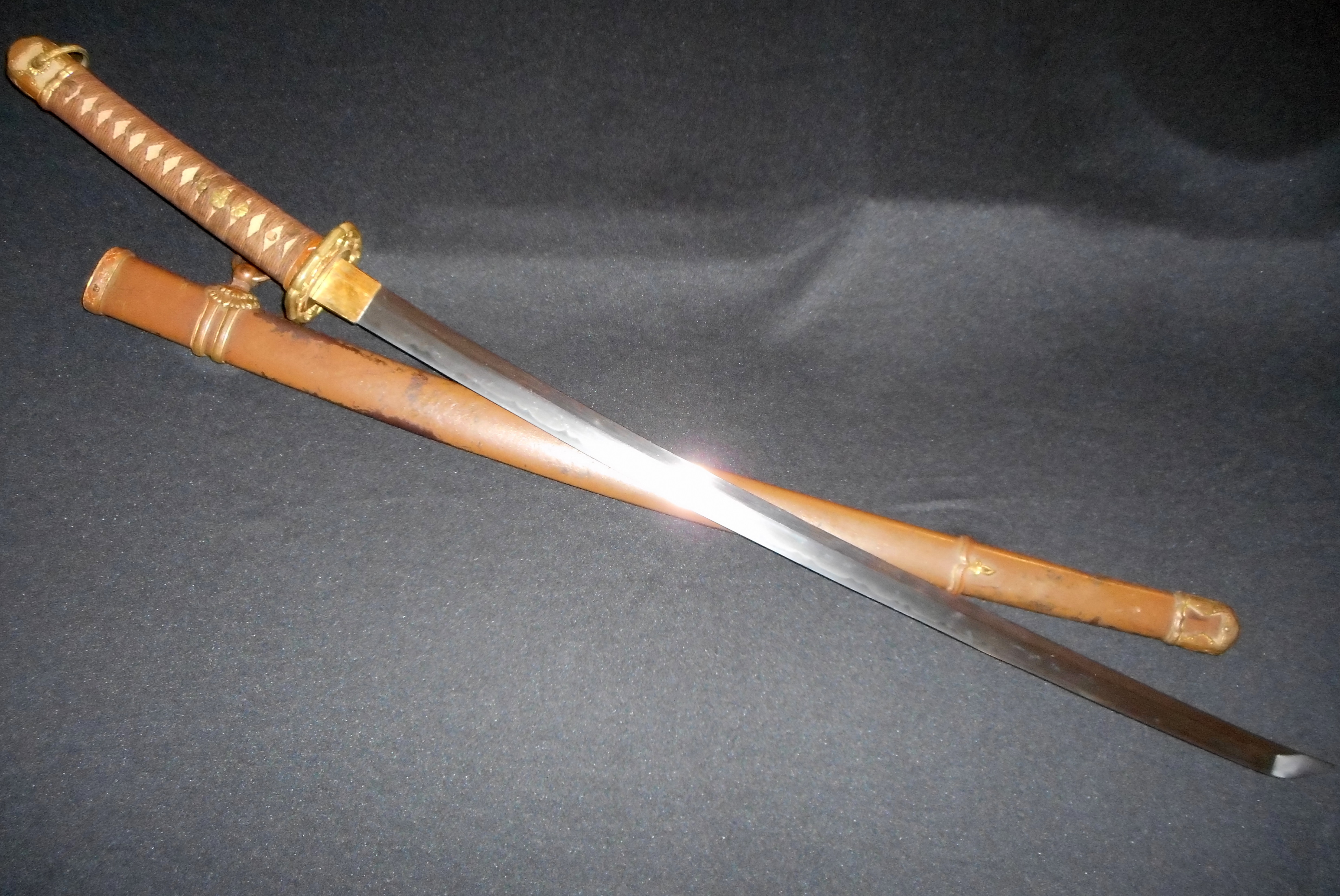 SIGNED--WW2 Japanese Army Officer Samurai Sword -Old/Antique Katana ...