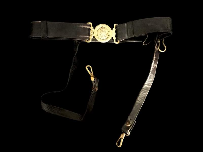 Japanese WW II Naval Officer Sword Belt -Old/Antique Samurai 