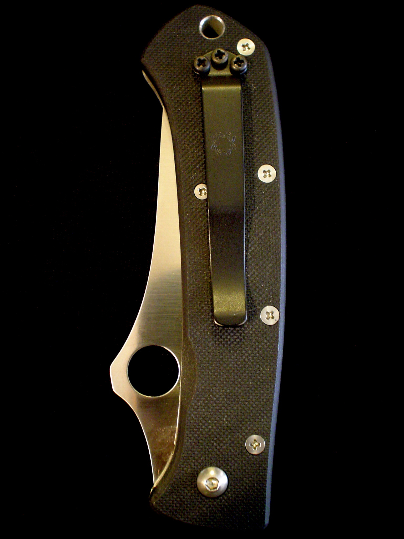 NIB Spyderco C46GP Lum Tanto Folder -Knife -G10 -ATS-55 -SEKI 