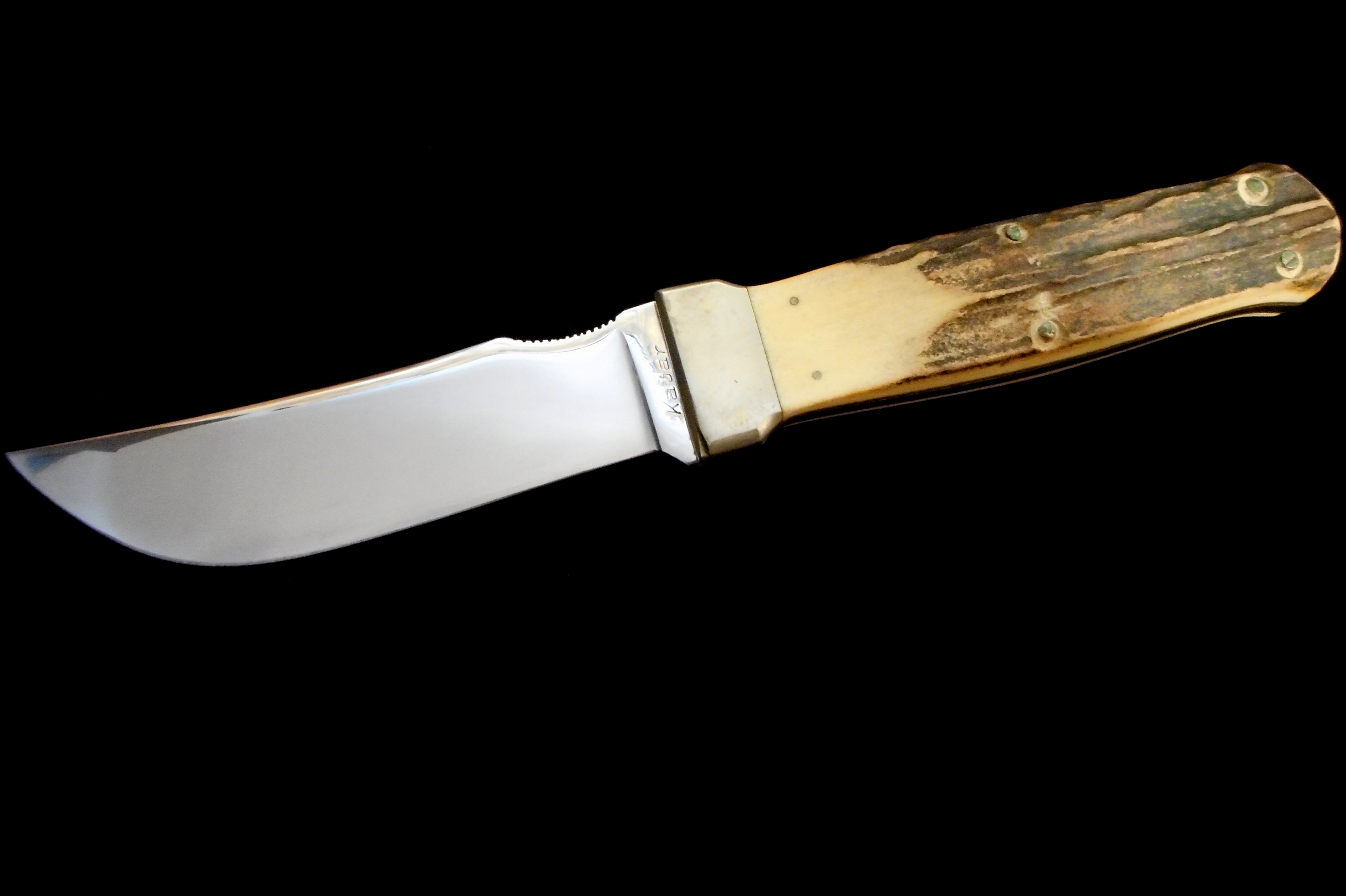 Antique Kabar STAG Exchange-blade Hatchet/Knife Hunting Combo Set/Axe