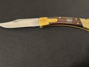 BUCK 110 Folding Hunter Auto Knife -100 Years/Anniversary -USA -db