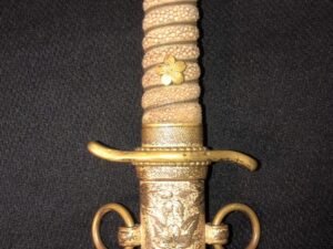 Japanese WW II Naval Dirk -IJN/WW2 Navy Dagger/Samurai Sword -Sharkskin Saya