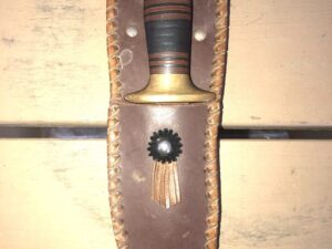 US WWII RICHTIG 4” Boot Fighting Knife -F J R Clarkson Neb/WW2/FJR