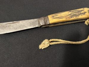 Japanese WWII Navy Pocket Knife -WW1/WW2 IJN Naval Rope -Old Sword Collection