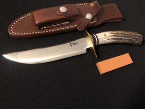 JIM BEHRING JR HANDMADE Fighting Knife -Custom Scagel Style -COMPASS