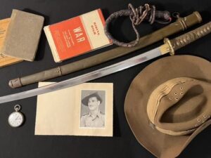 WW2 Japanese Army Officer KOA ISSHIN MANTETSU Samurai Sword VET BRINGBACK GROUPING