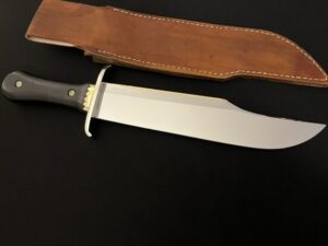 Steve VOORHIS Custom IRON MISTRESS Brassback Bowie Fighting Knife 16”+