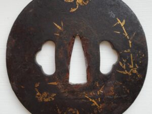 Antique Iron Japanese Samurai Katana Sword TSUBA -Guard/Old Collection