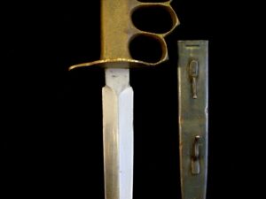 Original 1918 U.S. WWI/WWII AU LION Mark 1 Trench Knife -Fighting/Knuckle