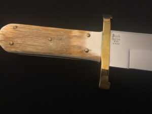 Prototype BUCK Custom Shop 903 Bowie Knife -LEROY REMER -FOSSILIZED MAMMOTH