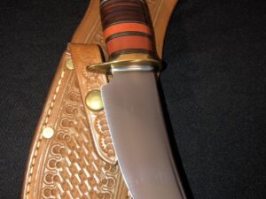 JIM BEHRING JR HANDMADE Knife -Custom Scagel Style Hunting/CROWN STAG
