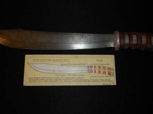 HUGE ID’d—US WW2 Homefront Theater Fighting Knife—ROGER BALLARD Collection