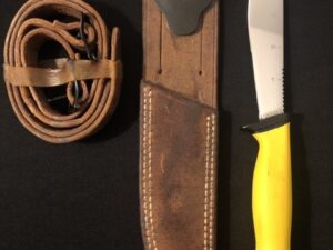 Vietnam War Era YELLOW Handle Gerber Neptune Dive Knife—MINT CONDITION—lw