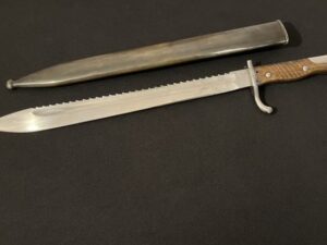 German WW1 Butcher Bayonet -Erfurt -Sawback -Antique -WWI Collection -CONDITION!