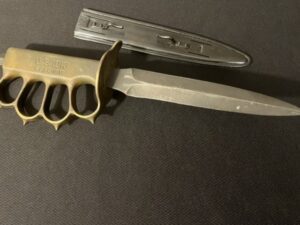 1918 US WWII LF&C Mk1 Trench Knife -US WW2 Airborne Fighting/Knuckle -th