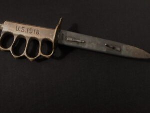 1918 US WWI/WW II AU LION Mark 1 Trench Knife -Fighting/WW2/Knuckle Duster
