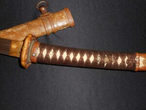 WW2 Japanese Samurai Sword -GENDAITO -Old/Antique WW II -RARE RAYSKIN ARMY SAYA