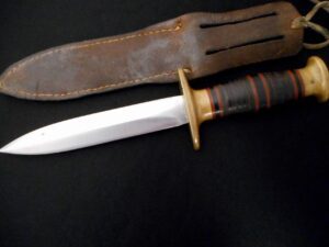 WW2 Richtig Fighting Knife -Antique WW II Dagger/FJR CLARKSON NEB/Collection