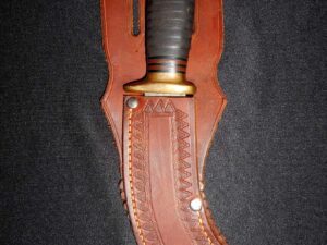 RICHTIG Hunting Collection Knife -FJR Clarkson Neb -Antique/Old -Rare -Skinning