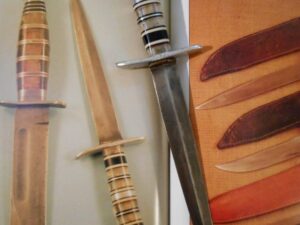 US WW2 Theater Fighting Knife -Made w/Civil War Horstmann Sword Blade -Vtg