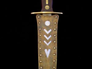 RARE US WW2 Earnest Mooney WARTHER Custom Fighting Knife -E. Dover.-O-U.S.A.