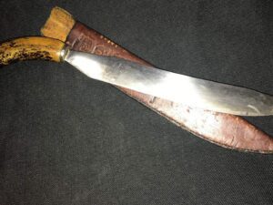 Antique W SCAGEL Handmade Carving Knife -Old Carver -Etched -William/Bill