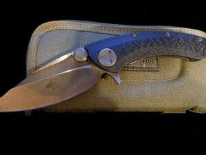 RARE Microtech Hand Ground TONY MARFIONE CUSTOM Whale Shark Knife -Tritone
