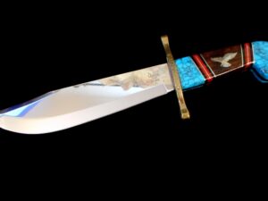 CASE XX David & Brian Yellowhorse—Father & Son Made—Sacred Eagle Bowie Knife