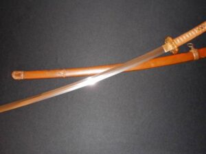 PAPERED GENDAI—YOSHICHIKA—Japanese WW2 Army Officer Samurai Sword -Old/Antique