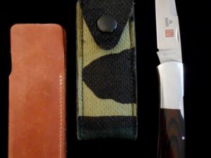 Early AL MAR Eagle Talon Knife -Seki Japan -CAMO Sheath -Vintage/Old Collection