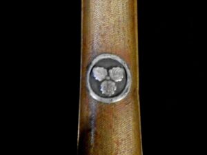 Antique Backstrap w/SILVER FAMILY MON for Russo-Japanese Sword