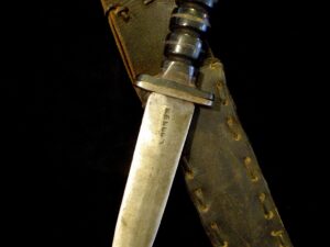 RARE US WW2 L Baker Custom Fighting Knife -Vtg Combat Dagger Collection/Leo