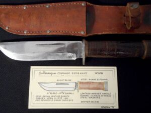 Vet ID’d—US WW II Cattaraugus 225Q Fighting Knife—ROGER BALLARD Collection