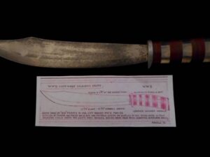 HUGE IDd—US WW2 Homefront Theater Fighting Knife—ROGER BALLARD Collection