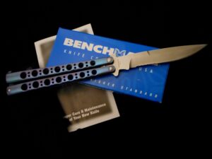 Benchmade 42AS Bali-Song Butterfly Knife -Anodized/VINTAGE - USA db