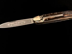 German BOKER Stag Auto Lever Lock Knife -Model 715 Tree Brand Classic/db