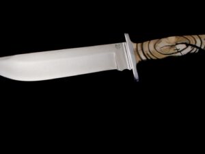 Rare—BUCK Custom Shop FOSSILIZED MASTADON TOOTH 124 Bowie Knife -LEROY REMER/LR
