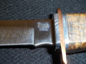Buck CUSTOM 25 YEAR SERVICE AWARD D-Guard Bowie Knife -WBC Wilde Bill Cody
