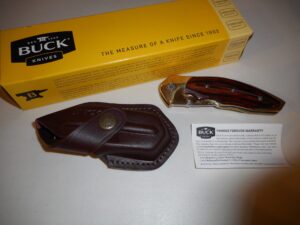 BUCK 419RWS-B Folding Kalinga Hunting Knife -Paul BOS -S30V/Rosewood - USA