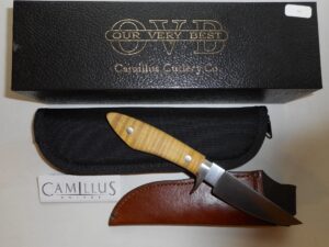 ORIGINAL Discontinued Camillus OVB Custom Fiddleback Maple Jerry Fisk Knife/USA