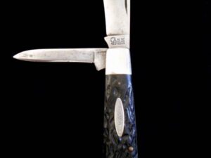 Antique CASE TESTED XX 1920-1940 6235 1/2 Pocket Knife -Jack/Old -ROUGH BLACK