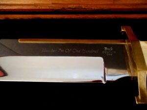 BUCK Custom Shop Bowie Knife -STAG Handle -Collection -w/Custom Sheath - USA