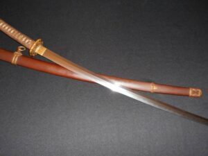 Rare-CRAB-CLAW-HAMON-Japanese-WW-II-Army-Sword-Antique-Old-WW2-Samurai-Katana