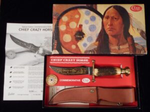 NEW in BOX Case XX Chief Crazy Horse Commemorative Knife & Medal CCH929