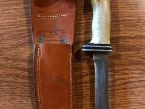 Old Antique BUCK Knife -1272 Morena SAN DIEGO Cal -Elk Horn -RARE Collection