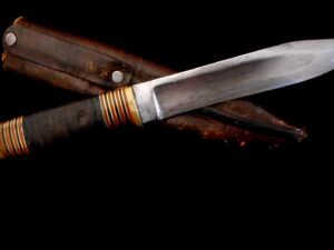 Antique MSA Marbles Ideal Knife -Old Stag Hunting/Collection/GLADSTONE MICH Stag