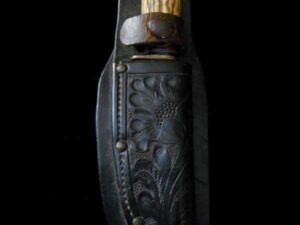 Rare HEISER Sheath Marbles Woodcraft Edward Tyrone Hardware -Old/Antique Knife