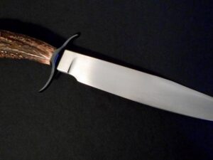 17 5/8” JERRY RADOS Stag Handle CUSTOM Bowie Knife -Fine Collection