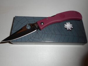 SPYDERCO—COLLECTOR CLUB—C38PBRG JESS HORN Knife -C38 USA -Vtg Collection