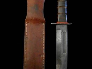 US WW2 Kabar EARLY BLUE BLADE USMC Mark 2 Fighting Knife/Marine Corps Collection